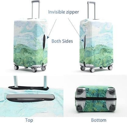 Travelkin Luggage Covers For Suitcase Tsa Approved,Suitcase Cover Protector Fit 18-32 Inch Luggage (Spring, XL)