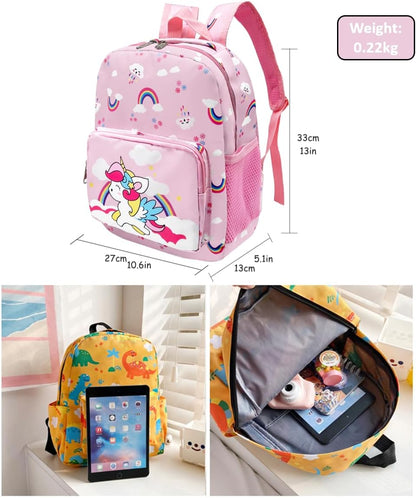 POWOFUN13 inch Kids Toddler Preschool Travel Backpack Cute Cartoon Backpack For Girls Boys Baby