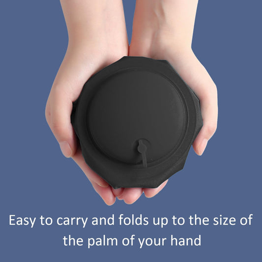 Inflatable Travel Pillow for Sleeping Airplane - Inflatable Neck Pillow for Traveling on Plane, Press to Inflate,Portable Travel Neck Pillow with Carry Bag （Black）