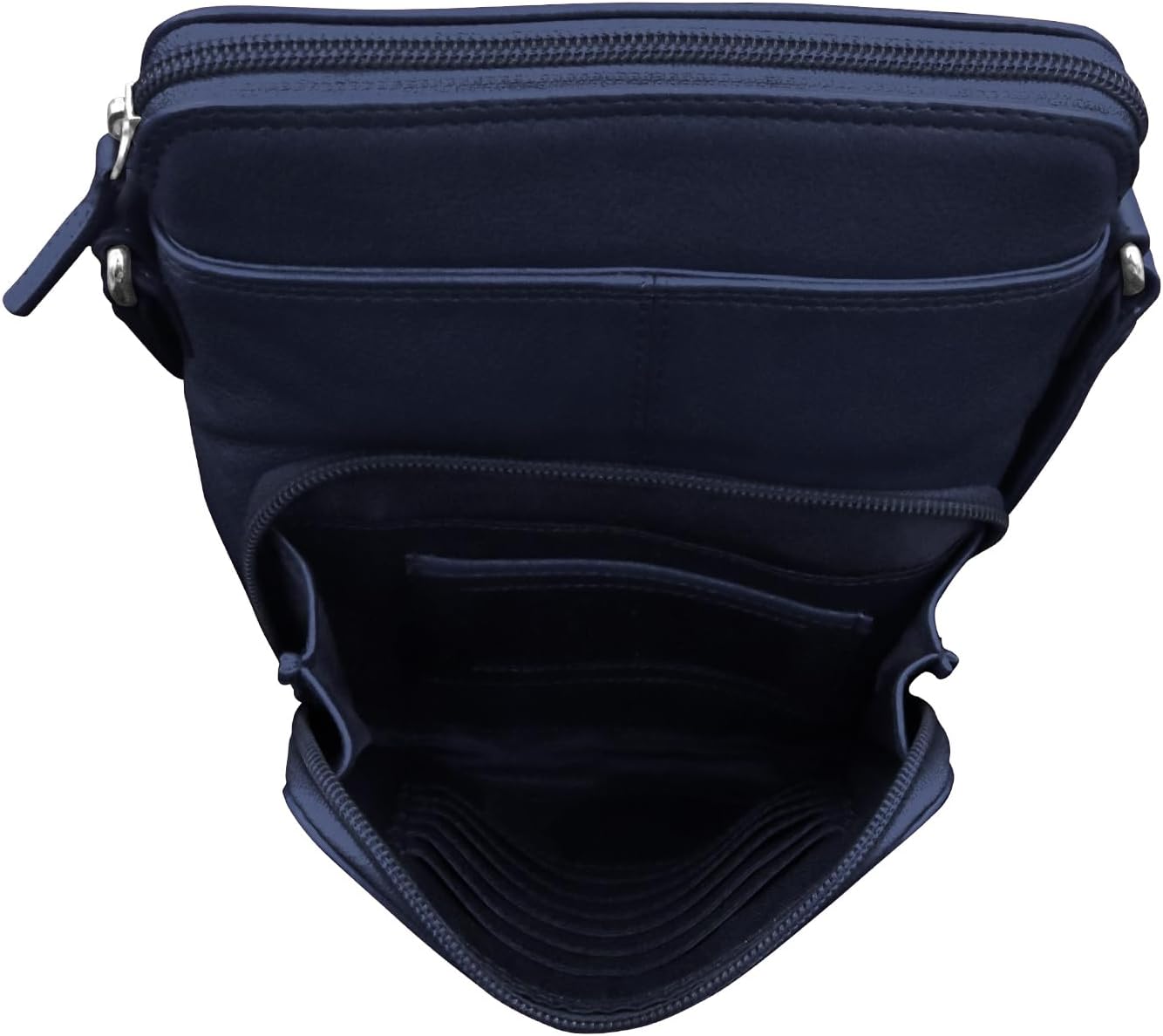 ili New York Genuine Leather Crossbody Bags for Women - Premium RFID Blocking Shoulder Bag Organizer with Adjustable Strap