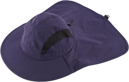 Home Prefer UPF 50+ Sun Hats for Men Women Wide Brim Fishing Hat with Neck Flap UV Protection Sunblock Safari Bucket Hat