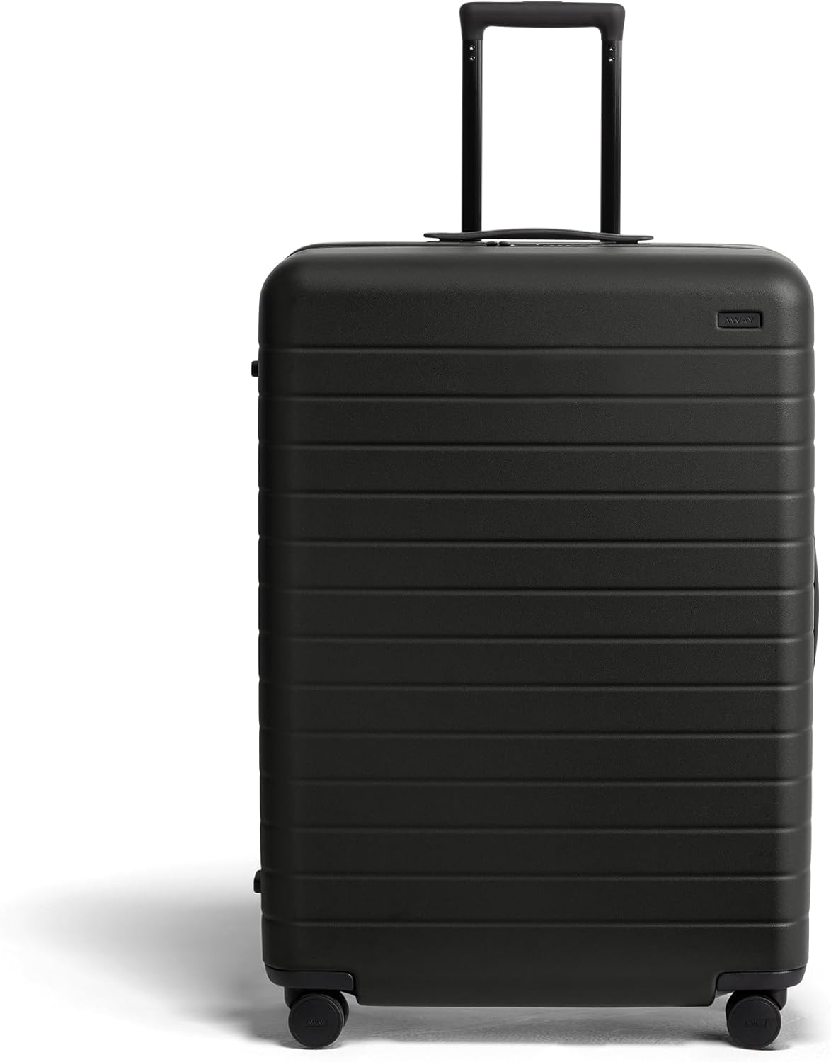 Away Large Checked Luggage, 29 Inch Hardside Suitcase with Spinner Wheels, Lightweight & Durable, TSA Lock, Jet Black