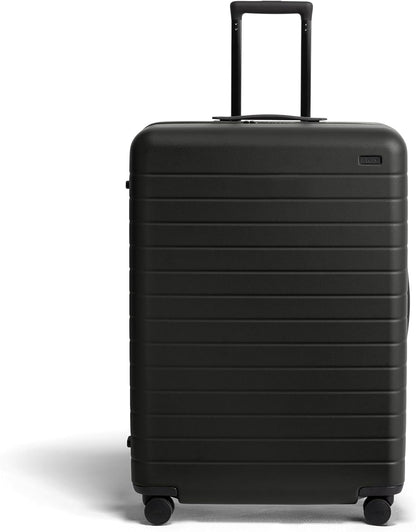 Away Large Checked Luggage, 29 Inch Hardside Suitcase with Spinner Wheels, Lightweight & Durable, TSA Lock, Jet Black