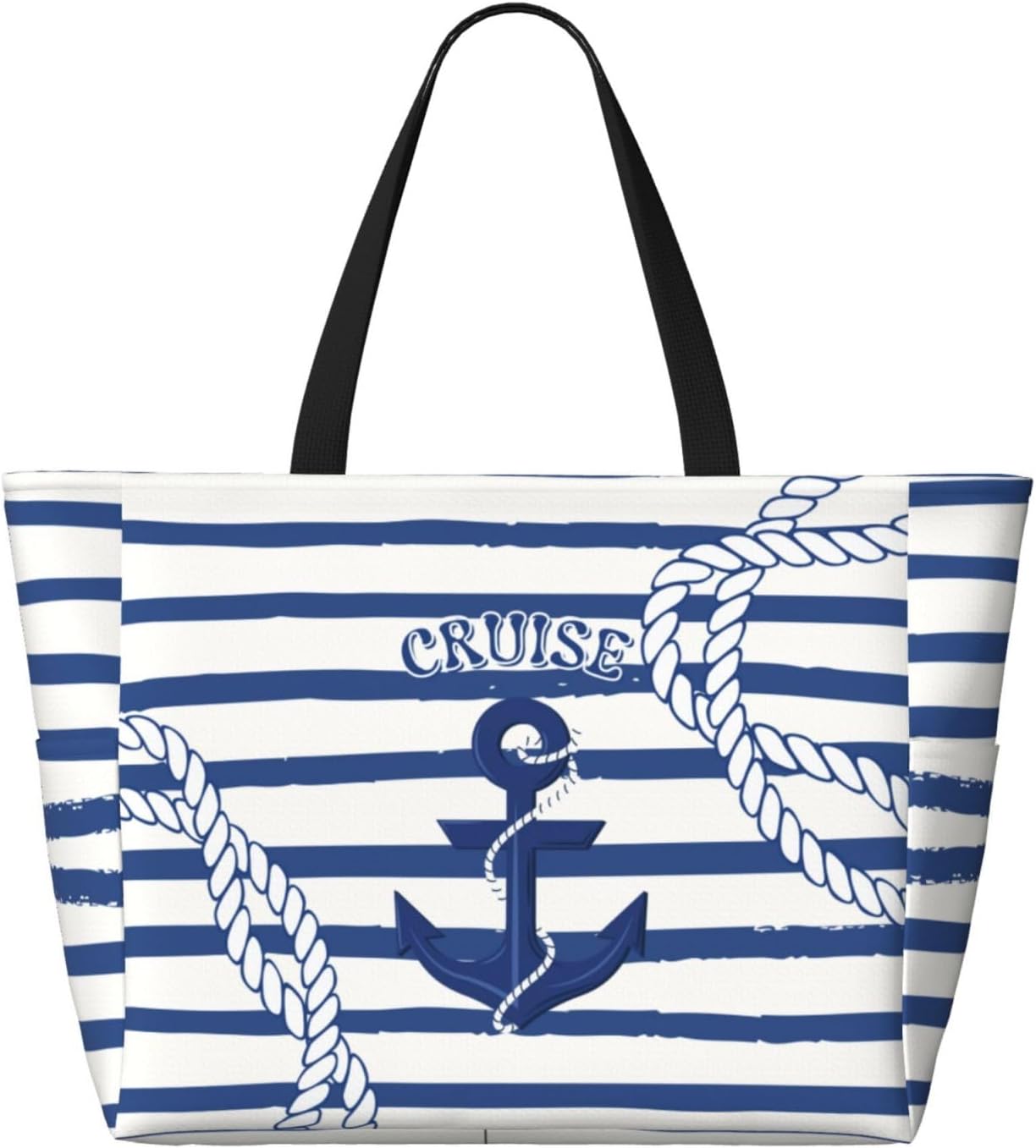 Beach Bag for Women Beach Tote Bag Waterproof Sandproof Large Bags with Zipper Big Capacity for Vacation Travel