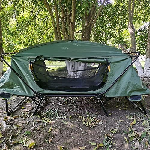 Tent Cot Folding Off The Ground Waterproof Camping Sleeping Bed with Rain Cover