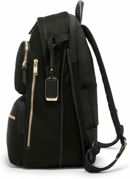 TUMI - Voyageur Montana Backpack - Stylish Travel Backpack for Women - For Business, Work - Fits up to 16" Laptops - Black/Gold