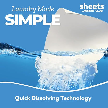 Sheets Laundry Club Laundry Detergent Sheets – 50 Sheets, Fresh Linen, - Image 3