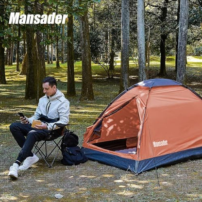 2 Person Camping Dome Tent,Waterproof Lightweight Portable Tents for Outdoor Camping Hiking Travel