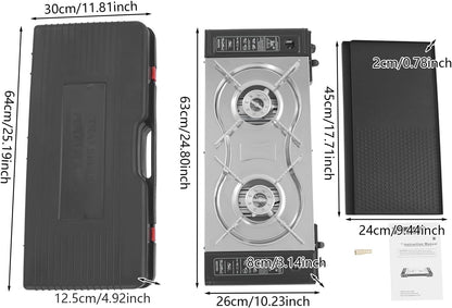 13.39 In Butane Camping Stove, Camping Stove With Portable Case, Portable Camping Stove, For Camping Trips, Gatherings, Or Other Outdoor Cooking