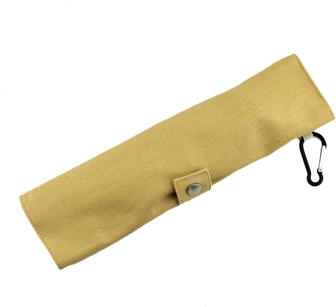 Gugrida Luxury Black Matte Portable 18/10 Stainless Steel Travel Flatware Sets of 7 Portable Camping Cutlery Set, Healthy & Eco-Friendly Flatware Set with Carrying Case for Travel or Camping