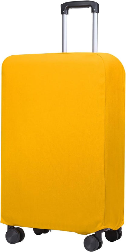 PATIKIL Luggage Cover, Suitcases Covers Elastic Carry on Cover Protector Washable Scratch-Resistant Fits 19-21 Inch Luggage for Travel Business Trips, Yellow