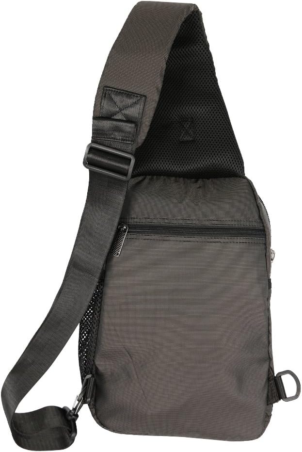 Sling Bag Chest Shoulder Backpack Crossbody Multipurpose Daypack For Men Women Black