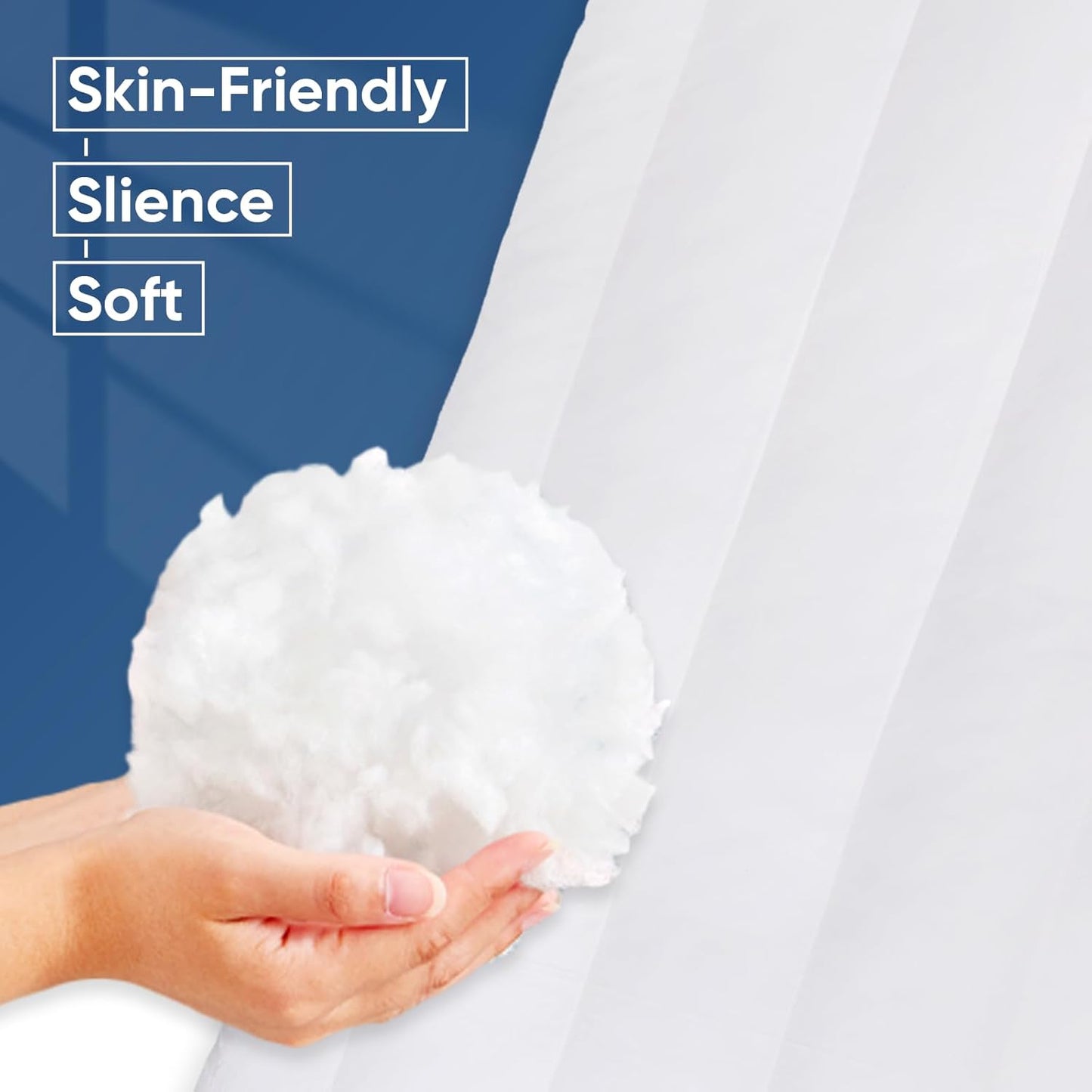 MINUPWELL Ultra Flat Pillows for Sleeping Thin, 7D High Support 2.5 inch Height Ultra Thin Pillows,Slim Bed Pillows for Stomach Sleeper,King Size -18x36 in