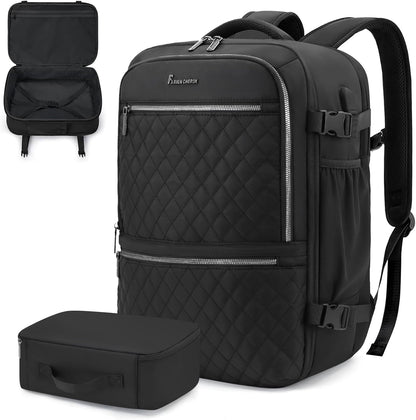 Travel Backpack,30L Carry on Backpack for Airplanes,17.3 Inch Frontier Airlines Personal Item Travel Bag with USB Charger and Cosmetic Bag