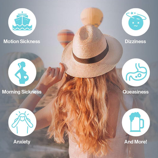 Acupressure Relief Band - Edith Duo (Small) - Motion Sickness Bands and Nausea Relief for Pregnant Women | Travel, Pregnancy, Cruise