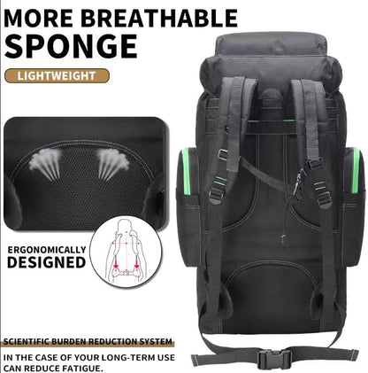 Hiking Backpack for Men 70L/100L Camping Backpack Military Rucksack Molle 3 Days Assault Pack for Climbing