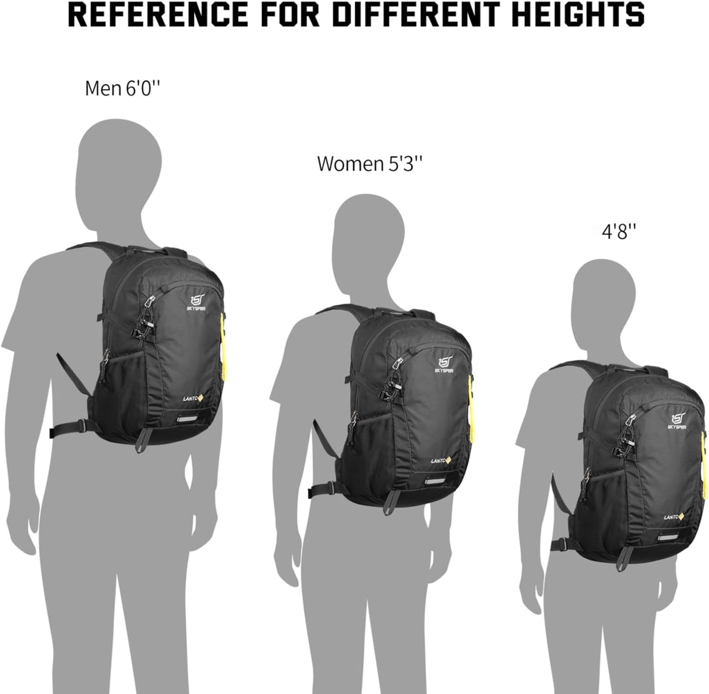SKYSPER Small Hiking Backpack, 20L Lightweight Travel Backpacks Hiking Daypack for Women Men