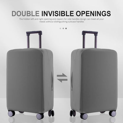 Travel Luggage Cover Suitcase Protector Scratch-Resistant Fit 19-31 Inch Suitcase, Not Included Suitcase (Slate Gray, XL(28-29 inch))