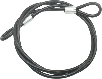 7FT 4mm Stainless Steel Outdoor Travel Security Cable Lock,Braided Steel Coated Safety Cable Luggage Lock,Safety Cable Wire Rope Double Loop Lightweight