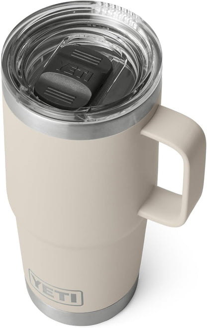 YETI Rambler 20 oz Travel Mug, Stainless Steel, Vacuum Insulated with Stronghold Lid