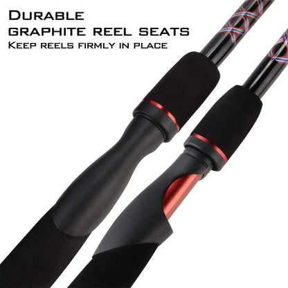 KastKing Brutus Spinning Rods & Casting Fishing Rods, Brute Tuff Composite Graphite & Glass Blanks, Stainless Steel Line Guides w/Zirconium Oxide Rings Tip Top, Chartreuse Strike Tip