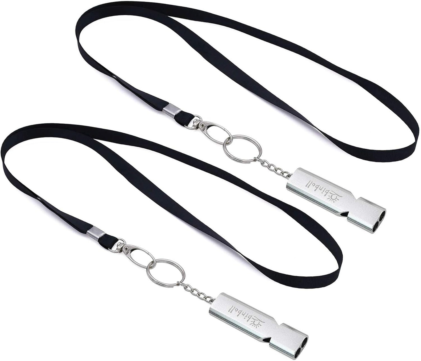 Emergency Whistles Lifeguard Safety Whistle with Lanyard and Keychain for Outdoor Camping Hiking Boating Backpacking Fishing Kayak Kids Rescue Signaling Loud Survival Whistle