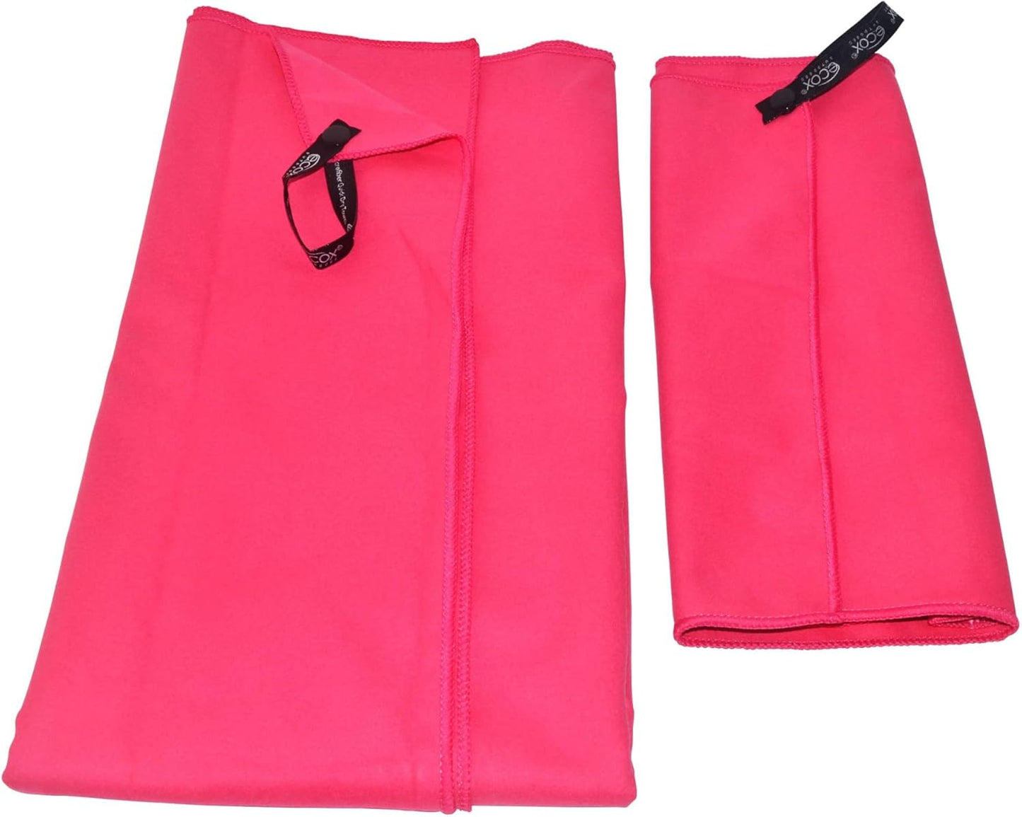 Outdoors Microfiber Towel Fast Drying Soft Feel Fast Action Drying for Gym Beach Outdoors Travel Yoga Camping Compact Size 2 Piece Set 30x60 in and 12x24 in Red MFT2PRD