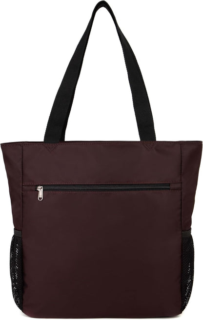 ETidy Large Capacity Foldable Tote Bag With Zipper Water-resistant SandproofWomen Beach Bag Handbag GymBag Travel ShoppingBag