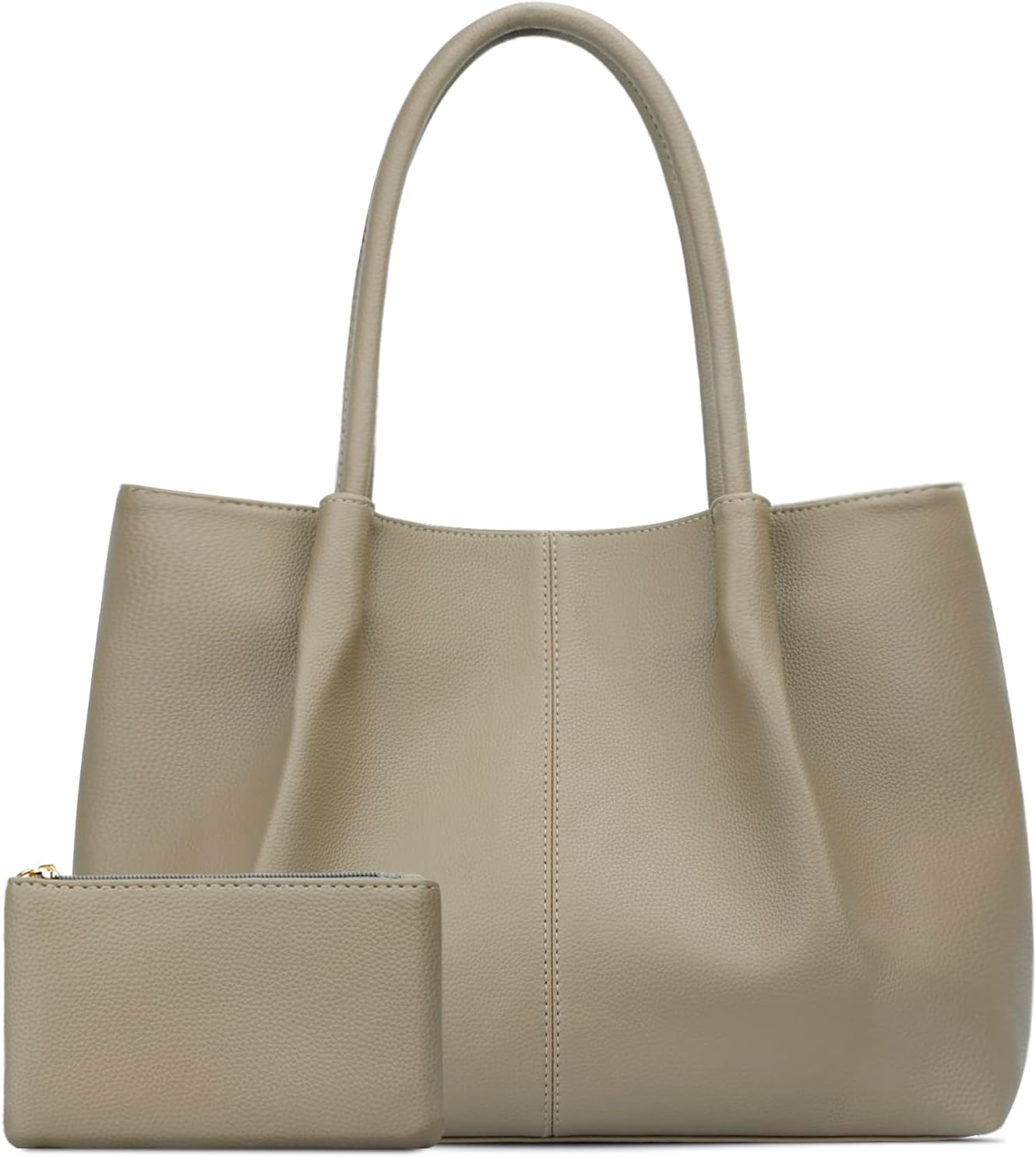 KKXIU Tote Bag for Women Vegan Leather Shoulder Purse Large Capacity Travel Bag