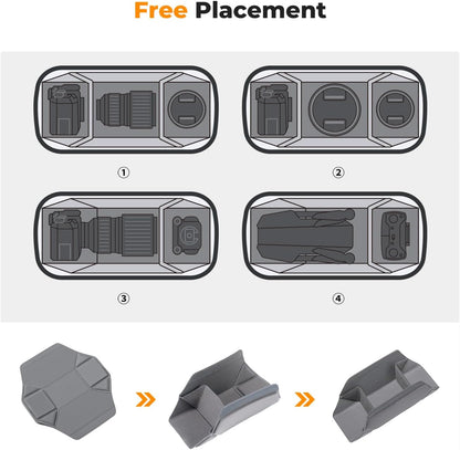 K&F Concept 2 in 1 Sling Bag Everyday Shoulder Bag & Multifunction Photography Crossbody Camera DSLR Backpack Portable Bag