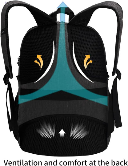 SHRRADOO Anti Theft Laptop Backpack Travel Backpacks with usb Charging Port for Women Men High School College Backpack Computer Bag Fits 17 Inch Laptop,Sky Blue