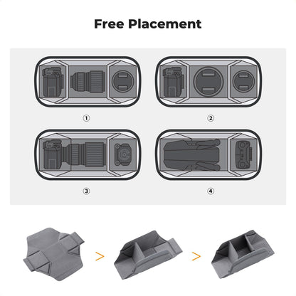K&F Concept 2 in 1 Sling Bag Everyday Shoulder Bag & Multifunction Photography Crossbody Camera DSLR Backpack Portable Bag