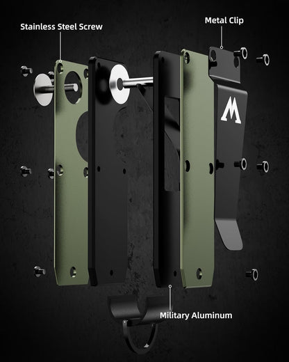 Key Organizer Compact Key Holder Metal Key Chain Minimalist key case key holder for keychain Secures 1-5 Keys