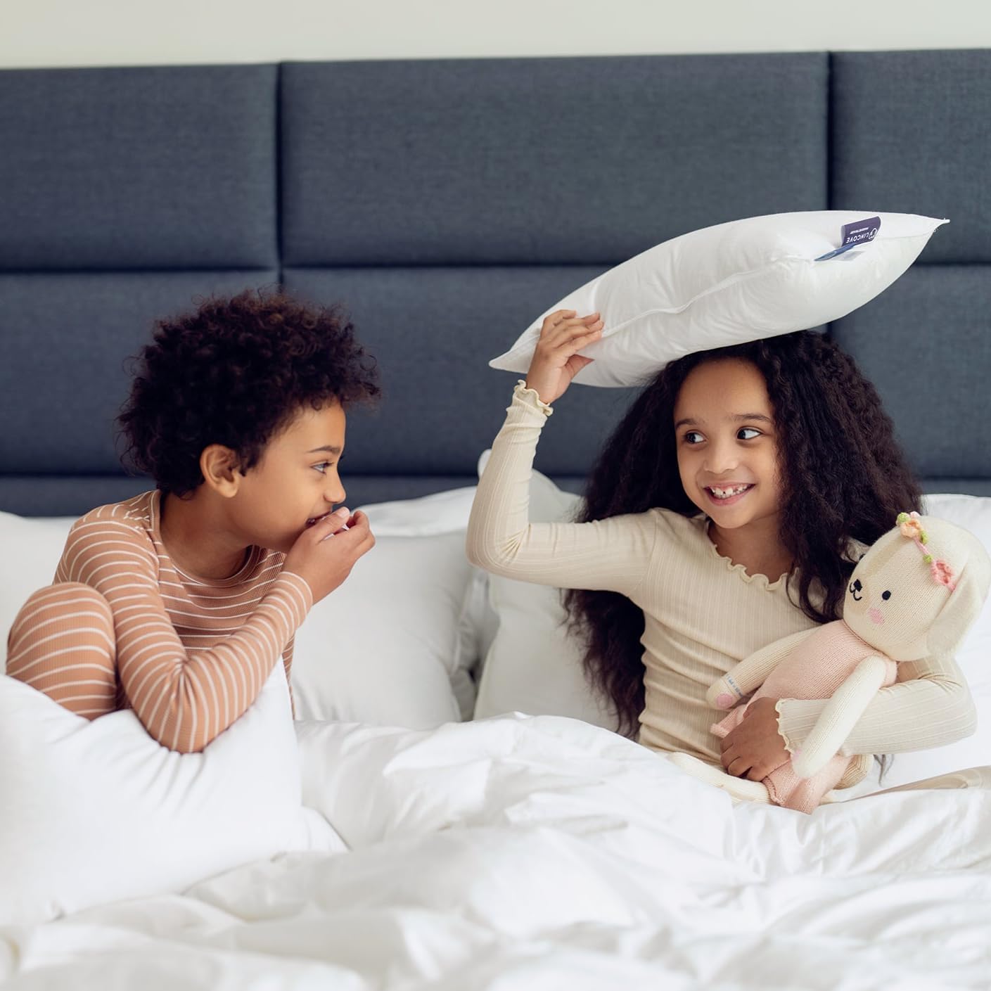 Lincove Microgel Travel Pillow - Global Recycled Standard Certified - Plush and Cozy Luxury Pillow to Support Head, Neck, While Sleeping on Airplanes, Cars, Hotels & Home - 12"x16" - 2 Pack