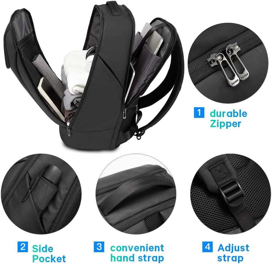 BANGE Business Commute Backpack Waterproof fit 15.6 Inch Commute backpack,Travel Durable Backpack