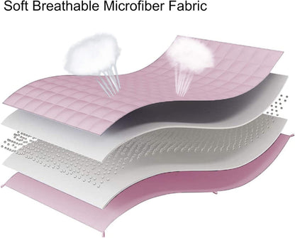 L'AGRATY Weighted Blanket - 88"x104" 30lbs Cooling Breathable Heavy Blanket Microfiber Material with Glass Beads for Adult All-Season Summer Fall Winter Soft Thick Comfort