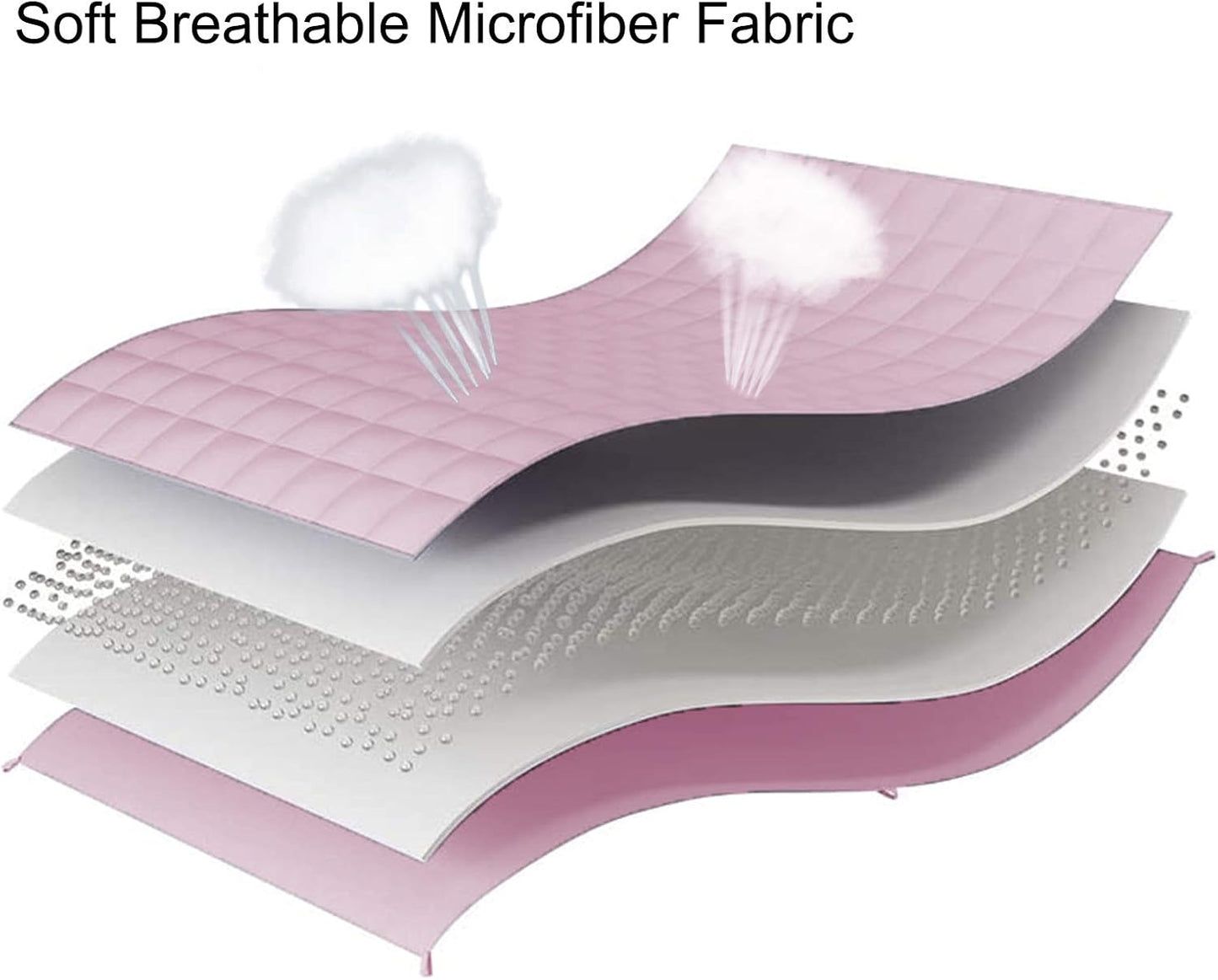 L'AGRATY Weighted Blanket - 48"x72" 15lbs Cooling Breathable Heavy Blanket Microfiber Material with Glass Beads for Adult All-Season Summer Fall Winter Soft Thick Comfort