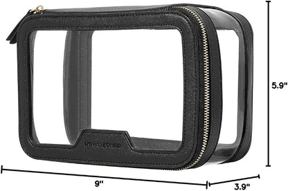 ROWNYEON Clear Makeup Case Toiletry Bag Multipurpose Travel Makeup Train Case - Image 8
