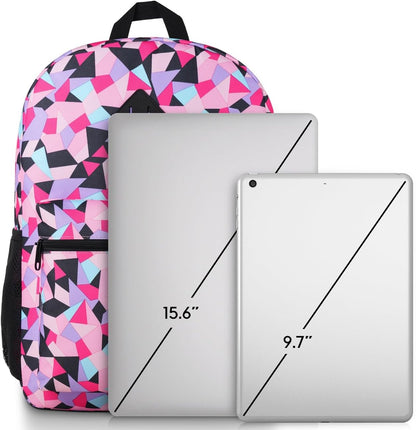 Unisex School Backpack Leaves,Casual Bookbag Adults and Teens Schoolbag with USB Port for High School College Office Work Travel