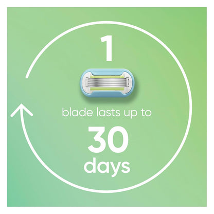 Gillette Venus Extra Smooth Pink Women's Razor, Pivoting Razor Head, 5 Blades for an Extra Smooth Shave, Handle + 3 Blade Refills