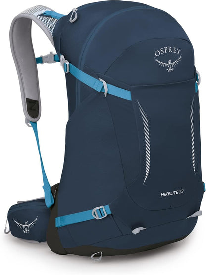 Osprey Hikelite 28L Unisex Hiking Backpack, Atlas Blue, M/L