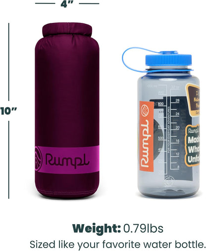 Rumpl Travel Puffy Blanket, Ultra-Packable Travel-Size Warmth and Comfort, Plum