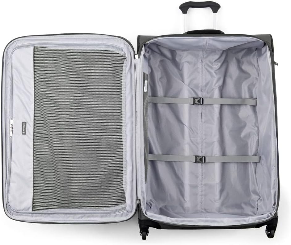Travelpro Maxlite 5 Softside Expandable 2-Piece Luggage Set — Carry-On and Large Checked Luggage — Shadow Grey