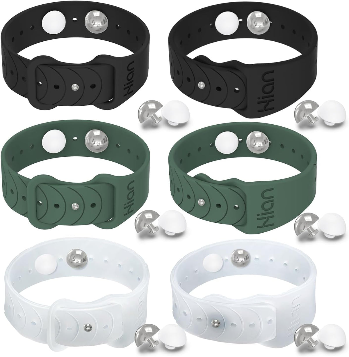 Motion Sickness Bracelets Sea Sickness Wristbands for Motion Sickness / Morning Sickness /Pregnancy Nausea Anti Nausea Bands Acupressure Wristband Motion Sickness Bands（3Pairs-Black+Green+Transparent）
