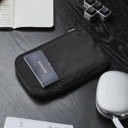 ALPAKA Zip Travel Wallet - Store Your Travel Accessories Efficiently - 3 Internal Pockets For Your Passport and More - 2 Card Slots - Made From Recycled and RFID-Protective Material