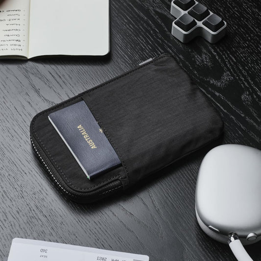 ALPAKA Zip Travel Wallet - Store Your Travel Accessories Efficiently - 3 Internal Pockets For Your Passport and More - 2 Card Slots - Made From Recycled and RFID-Protective Material