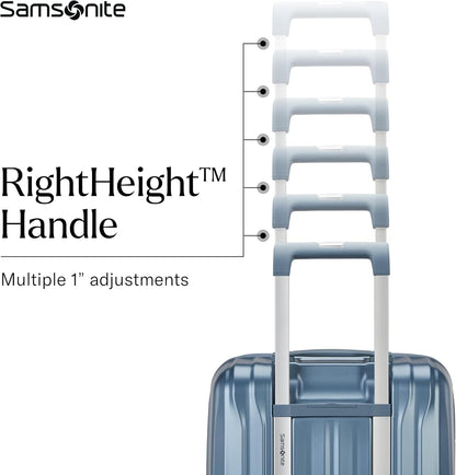 Samsonite UpLIFT Carry-On Hardside Luggage with Spinner Wheels - Airline-Approved, TSA Lock, Adjustable Handle System - Polycarbonate Hard Suitcase for Ultra Lightweight Travel - Elemental Blue