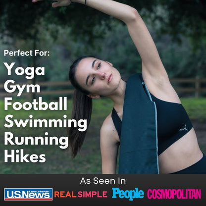 ECCOSOPHY Microfiber Beach Towel – Quick Dry Gym Towel, Highly Absorbent with Ribbed Texture, Lightweight – Ideal for Travel, Pool, Yoga, Fitness & Outdoor Adventures – 60x30 Charcoal