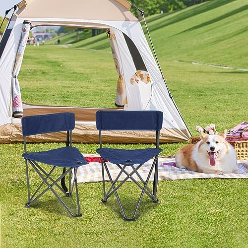 REDCAMP 2 Pack Tripod Chairs for Adults, Folding Lightweight Portable Golf Chairs