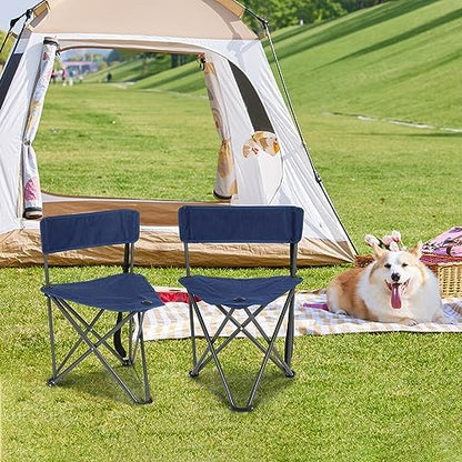 REDCAMP 2 Pack Tripod Chairs for Adults, Folding Lightweight Portable Golf Chairs